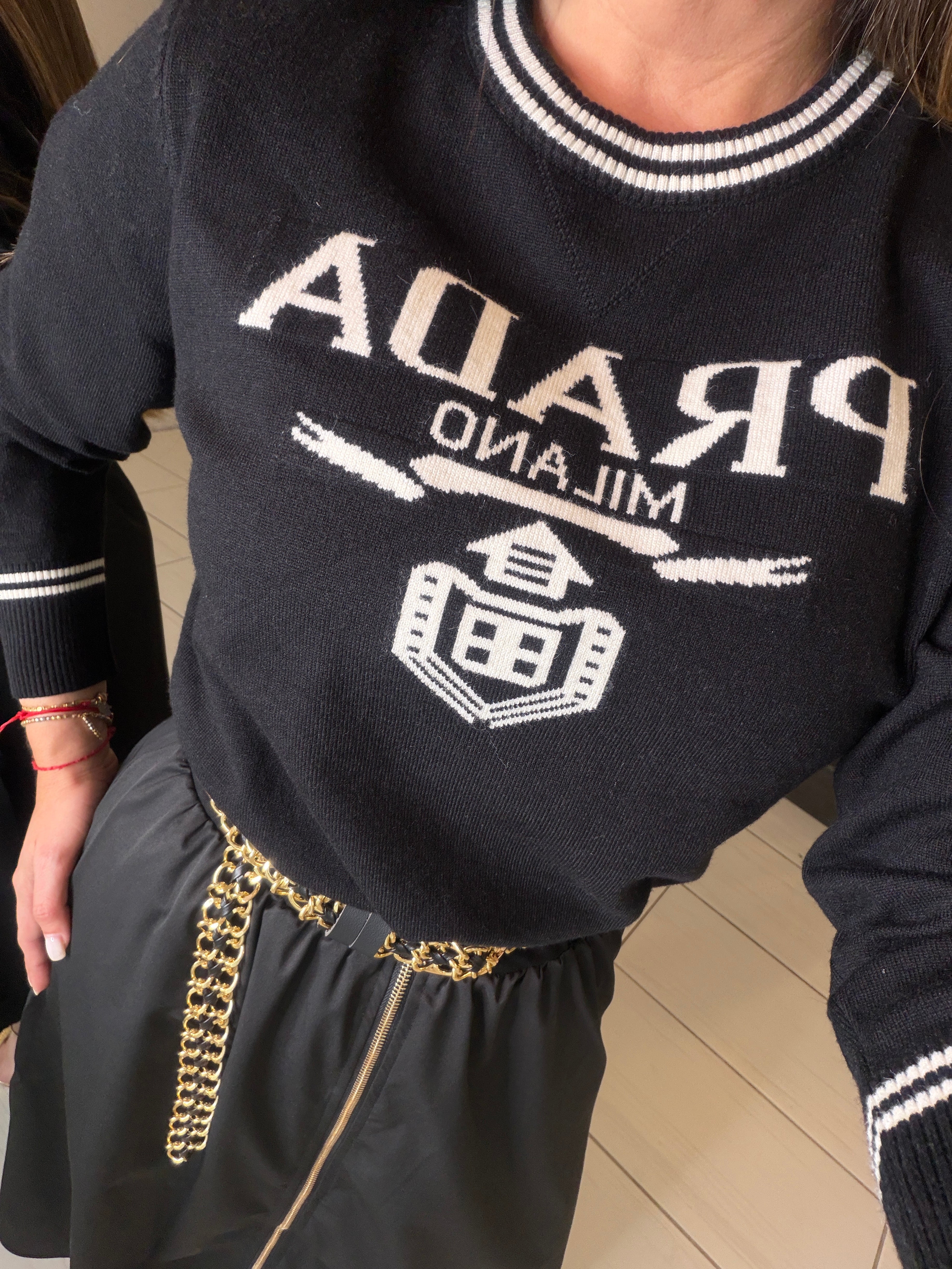 Iconic Warm Knit Black Sweater