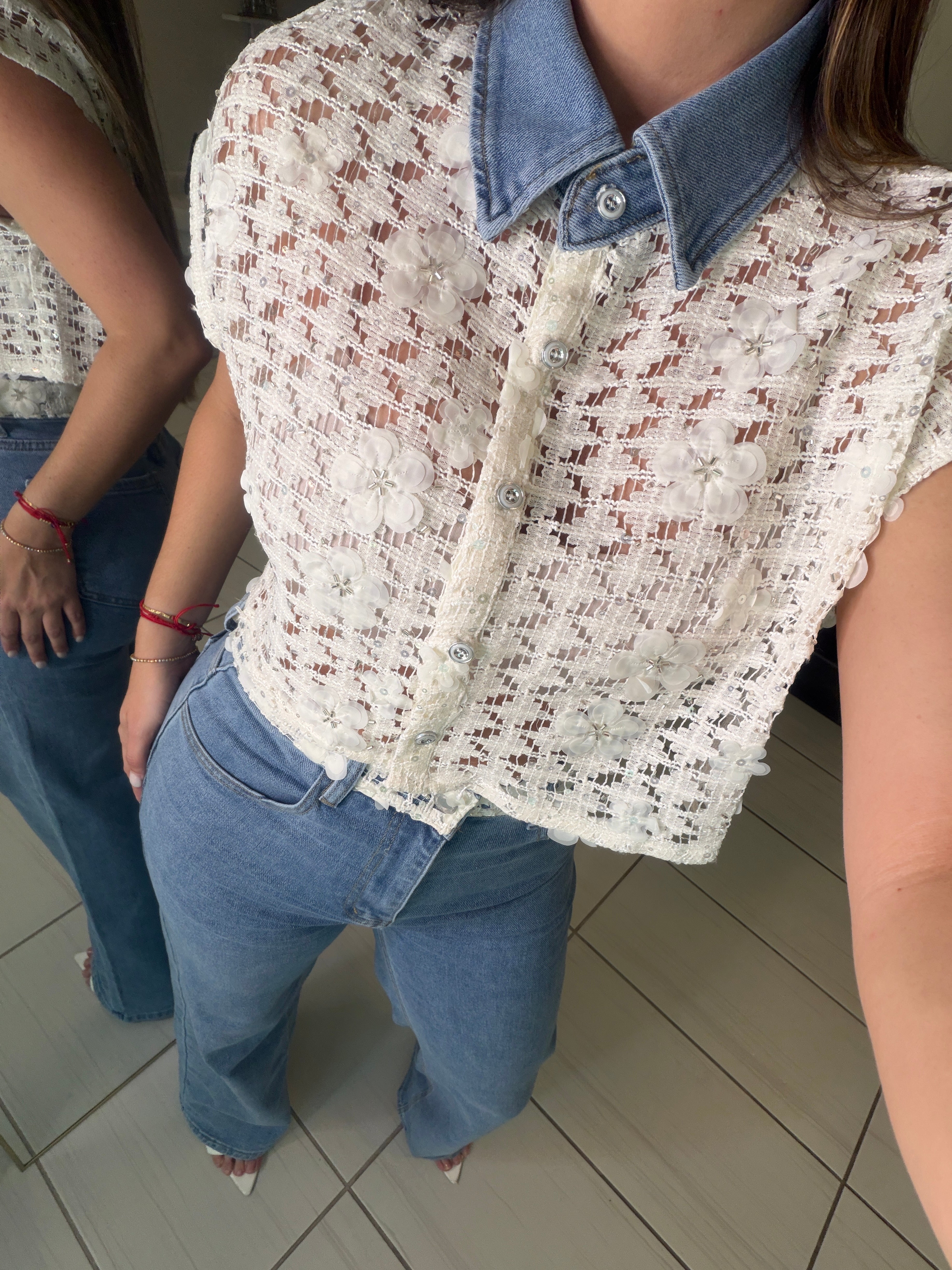 Radiant Prairie Denim Pant Set