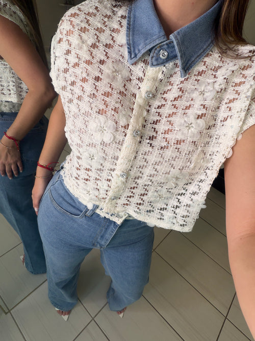 Radiant Prairie Denim Pant Set