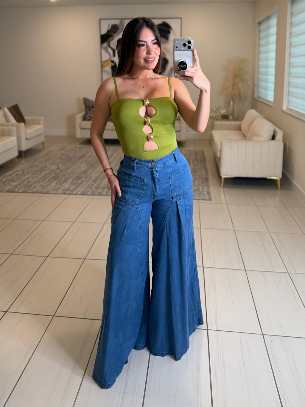 Iconic Flare Soft Denim Pants