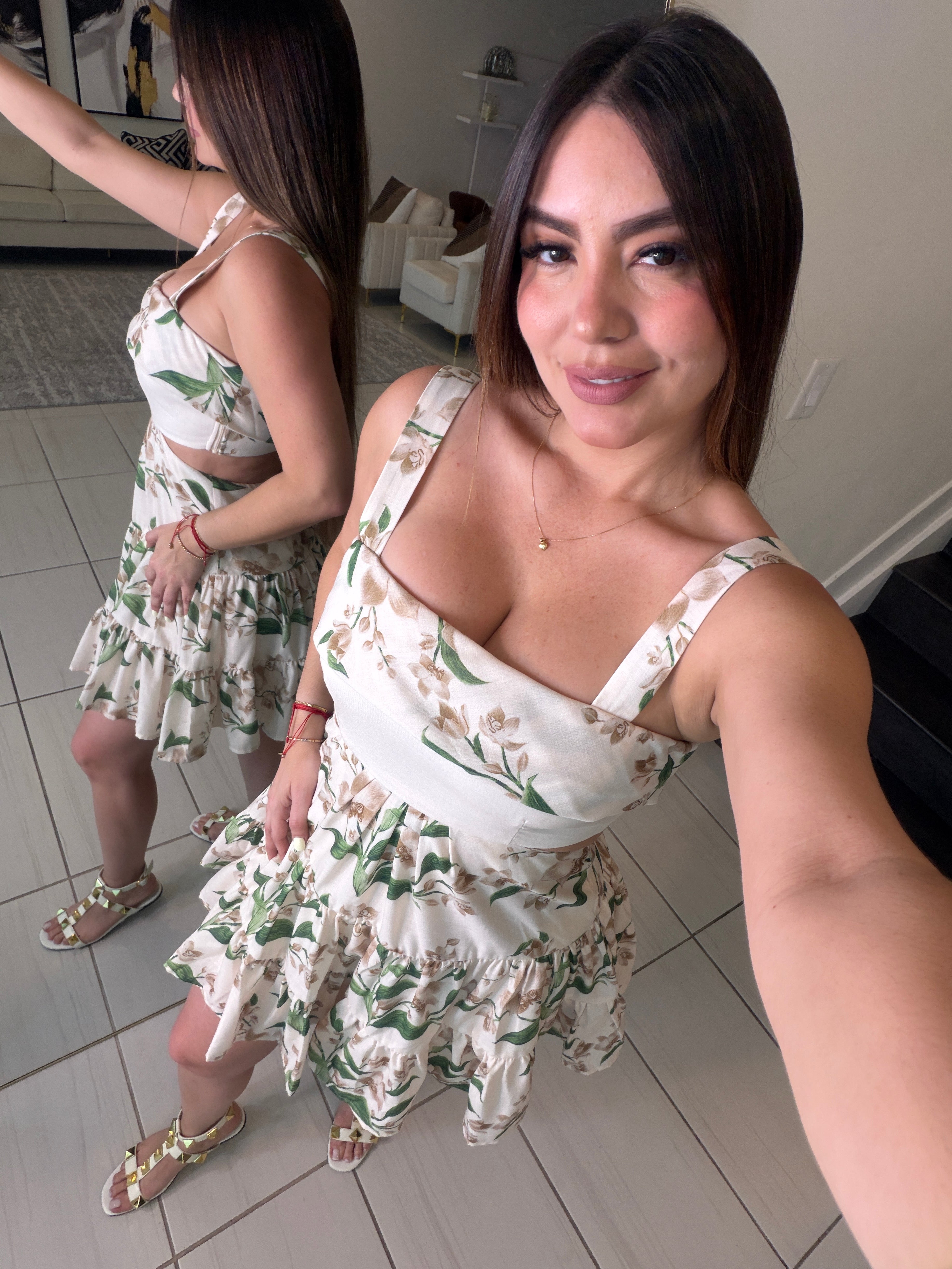 Romantic Haven Beige Dress