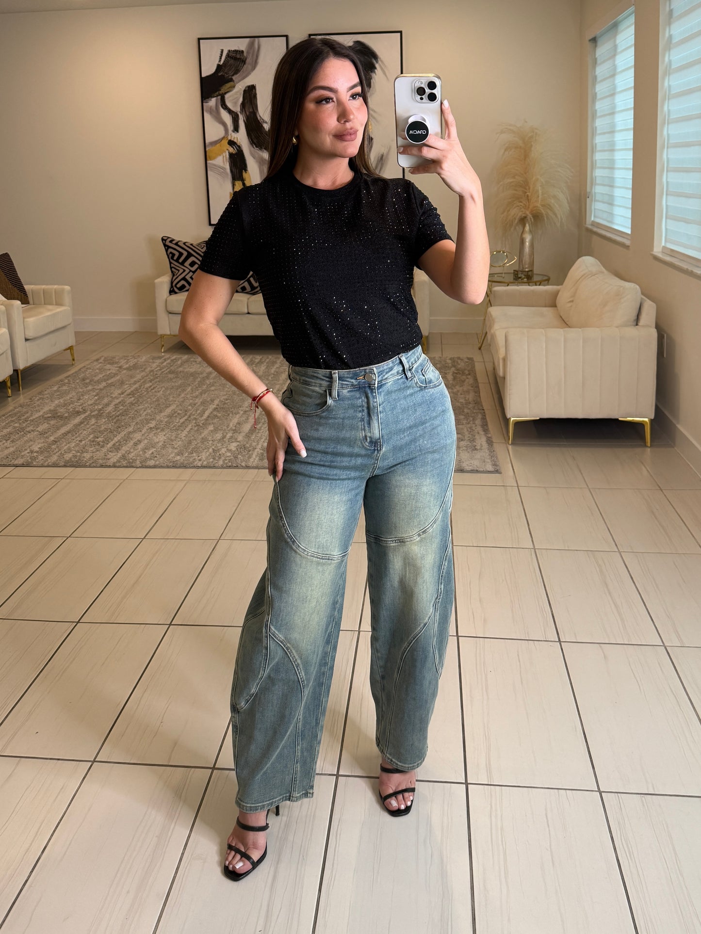 Midnight Shine Black Top