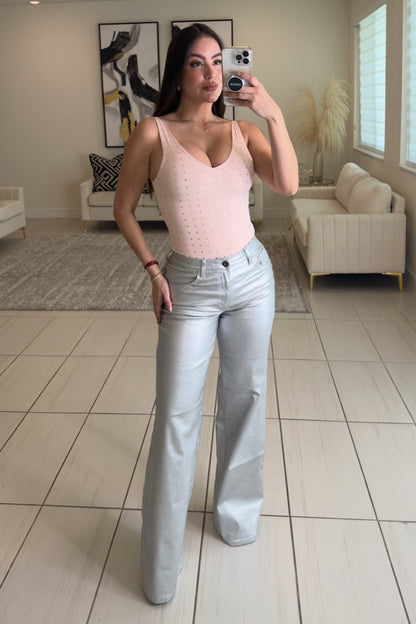 Shine Pretty Girl Pink Bodysuit