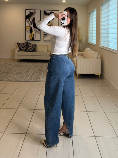 Enigma Nights Barrel Denim Pants