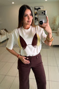 Embellished White Tshirt