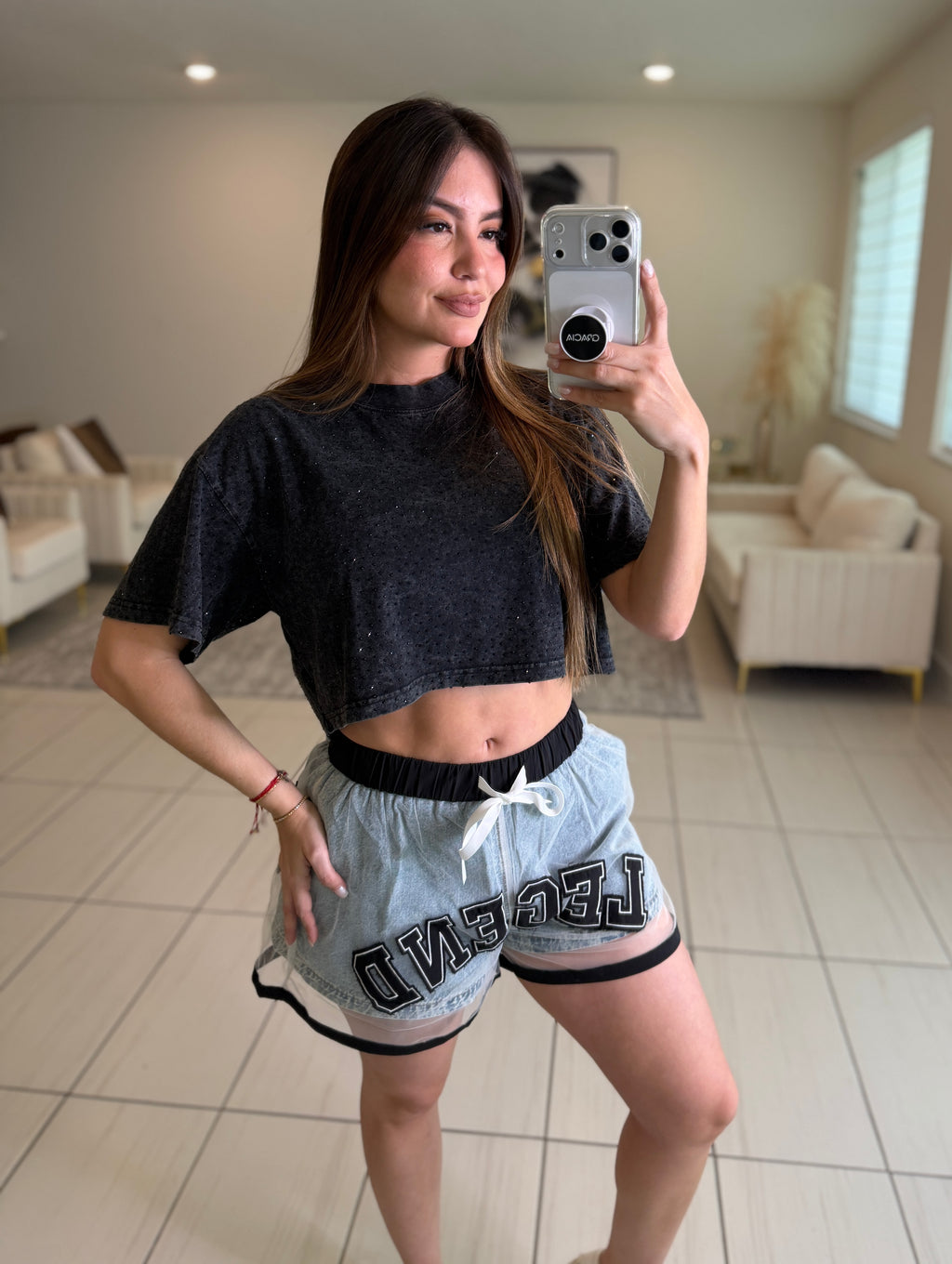 Legend Flare Denim Short