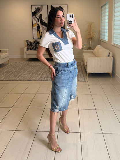 Modern Edge Denim Short