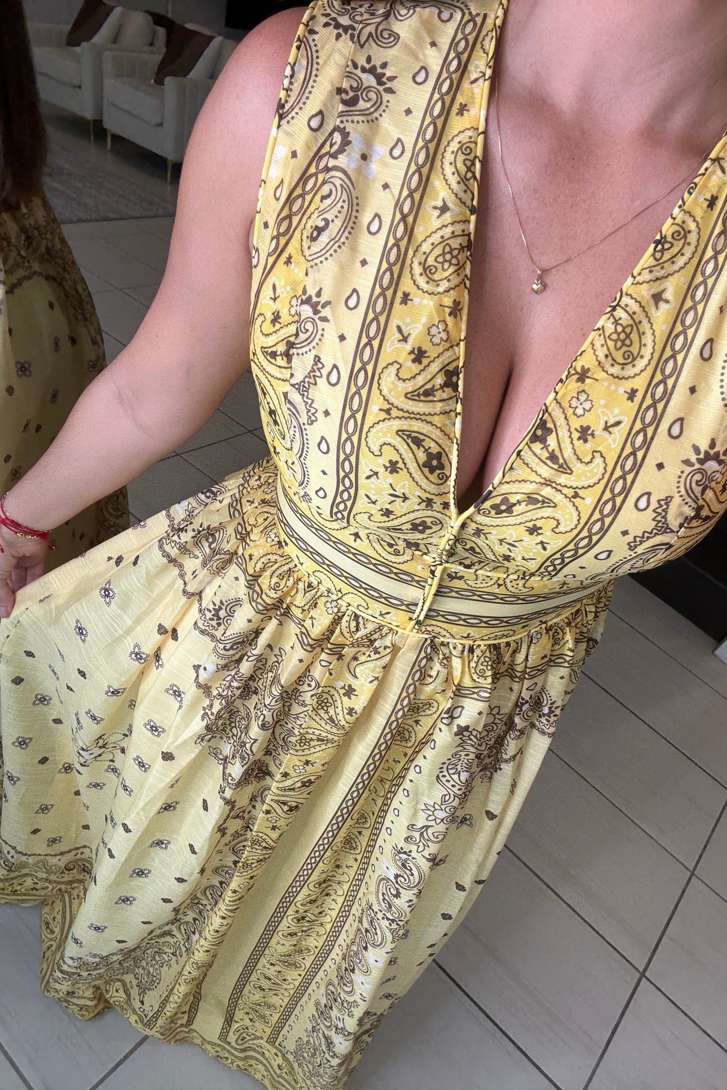 Enchanted Yellow Maxi Dress