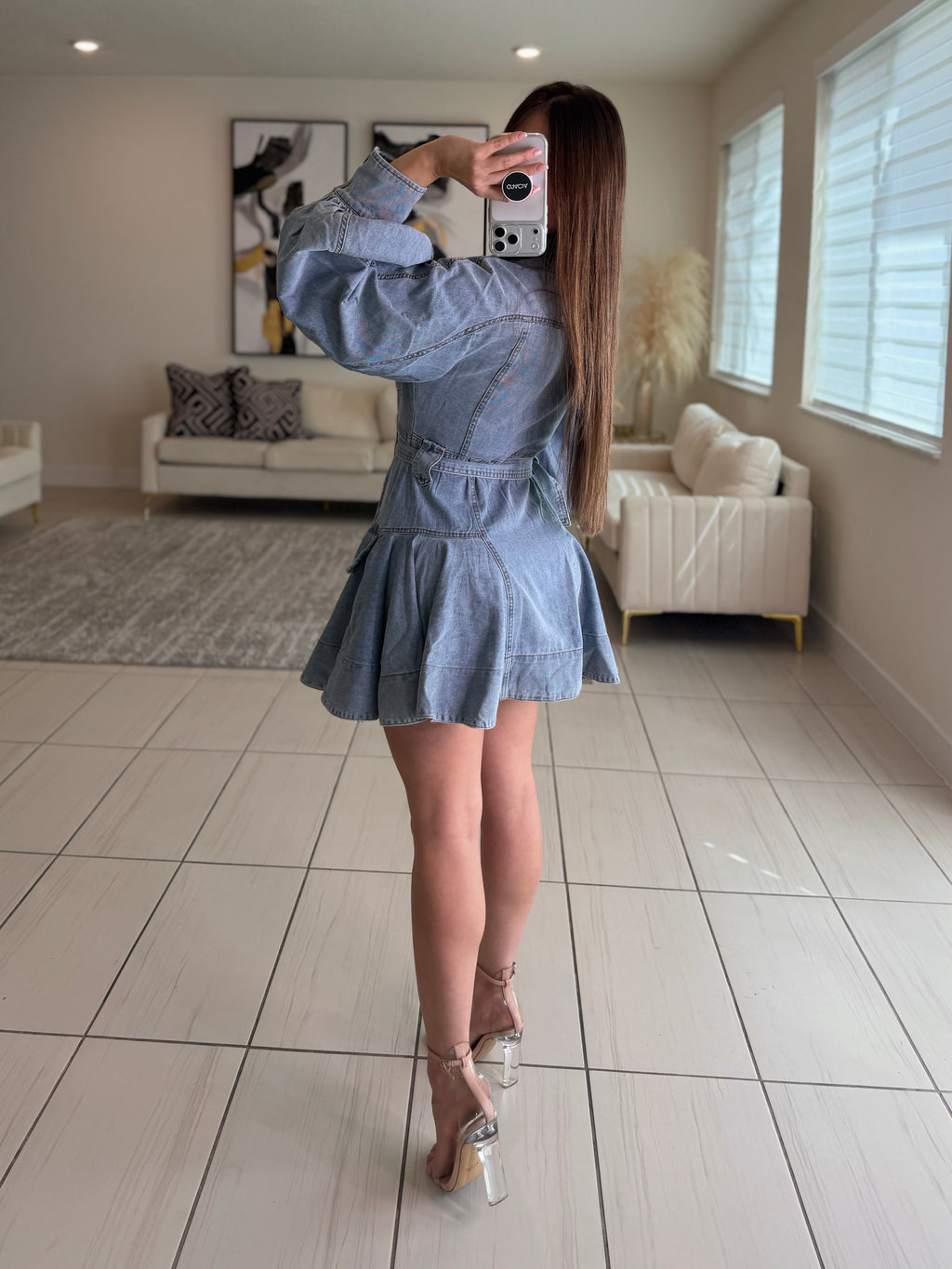 Luna Utility Denim Dress