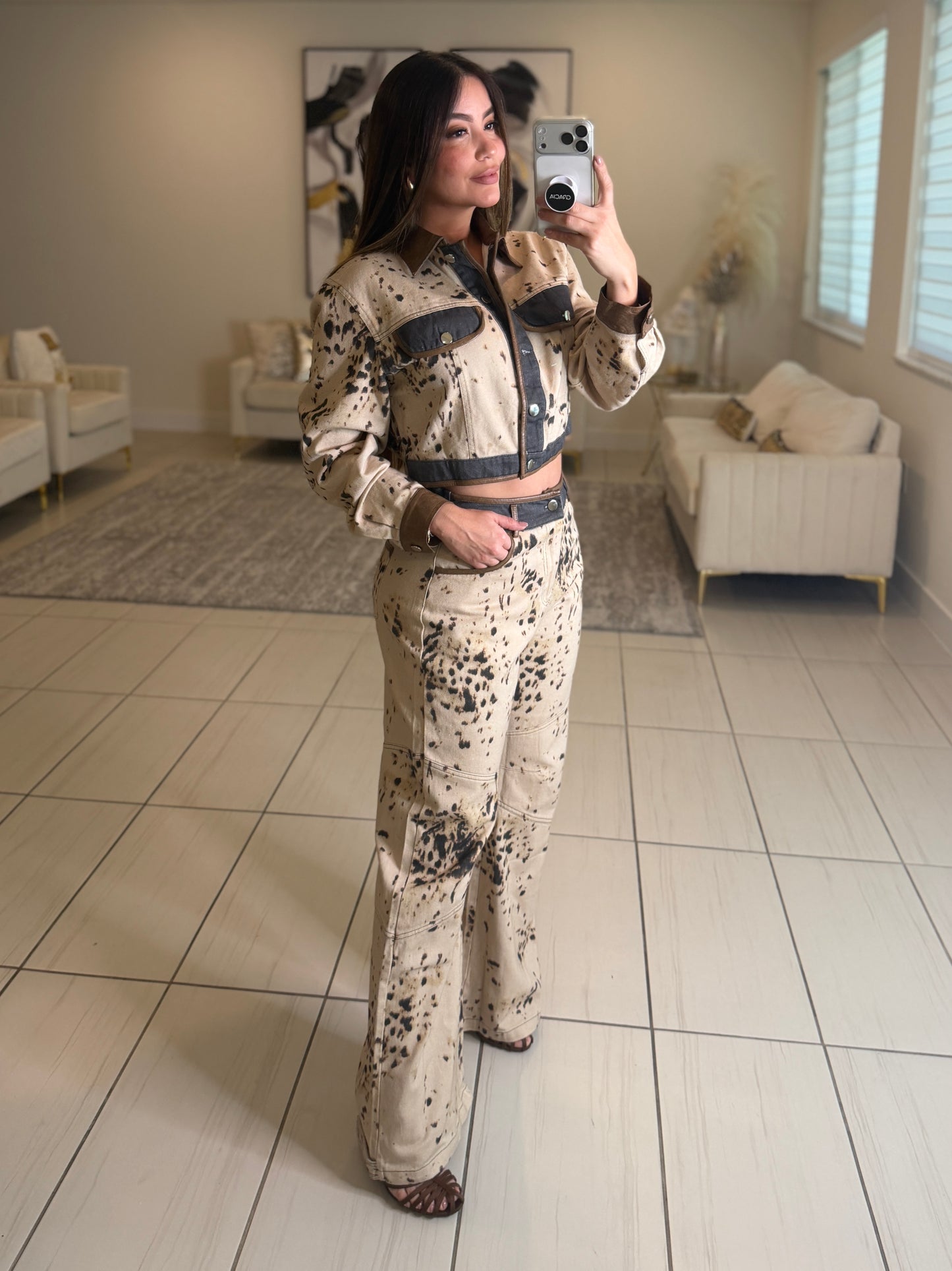 Fierce Streak Contrast Pant Set