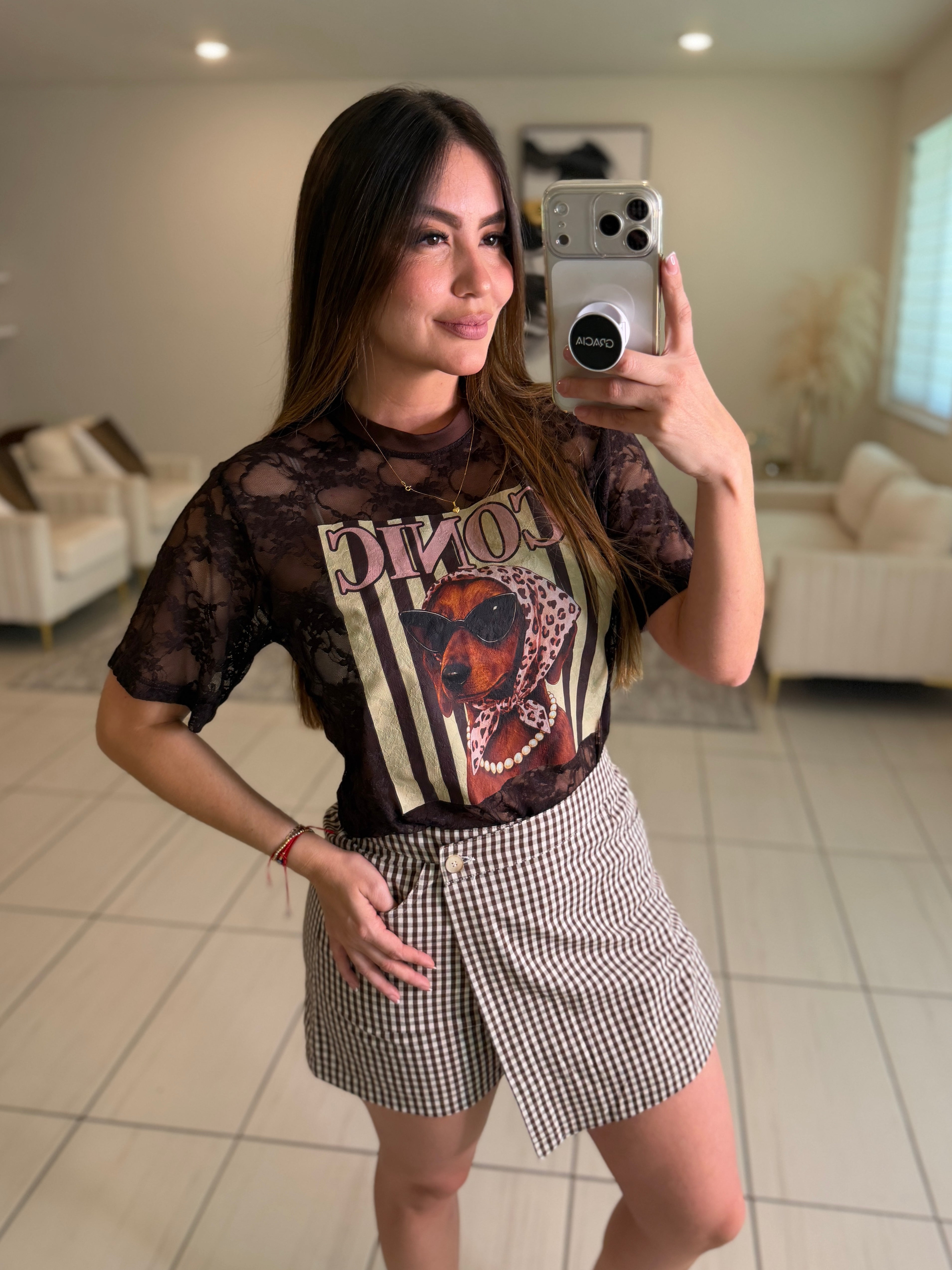 Iconic Puppy Brown Tshirt