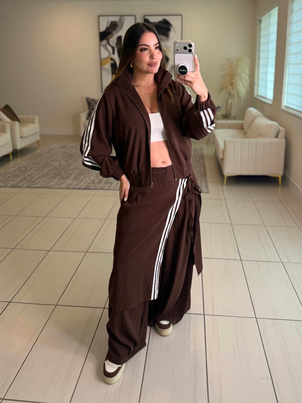 Cocoa Signature Brown Pant Set
