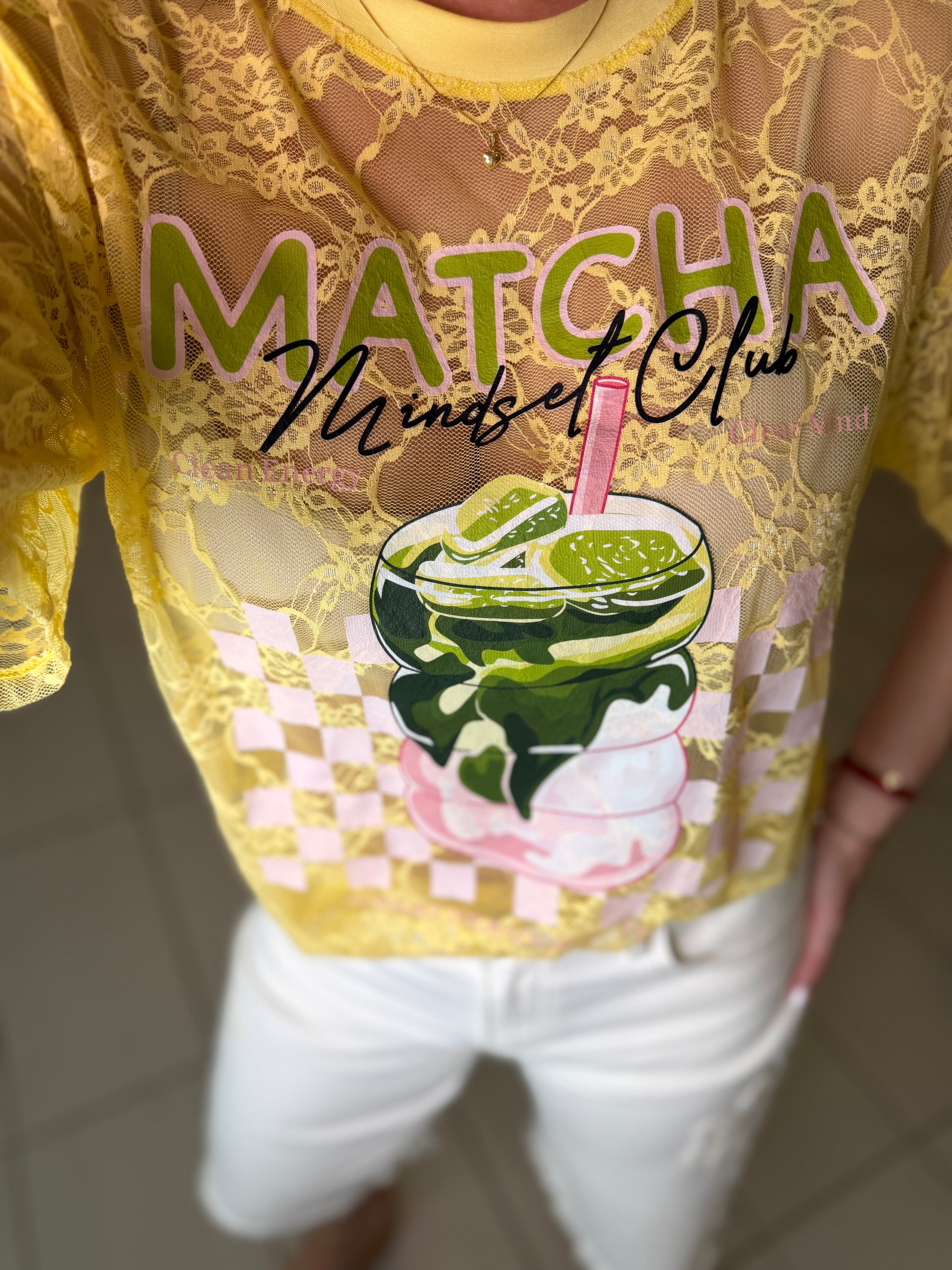Matcha Club Yellow Tshirt