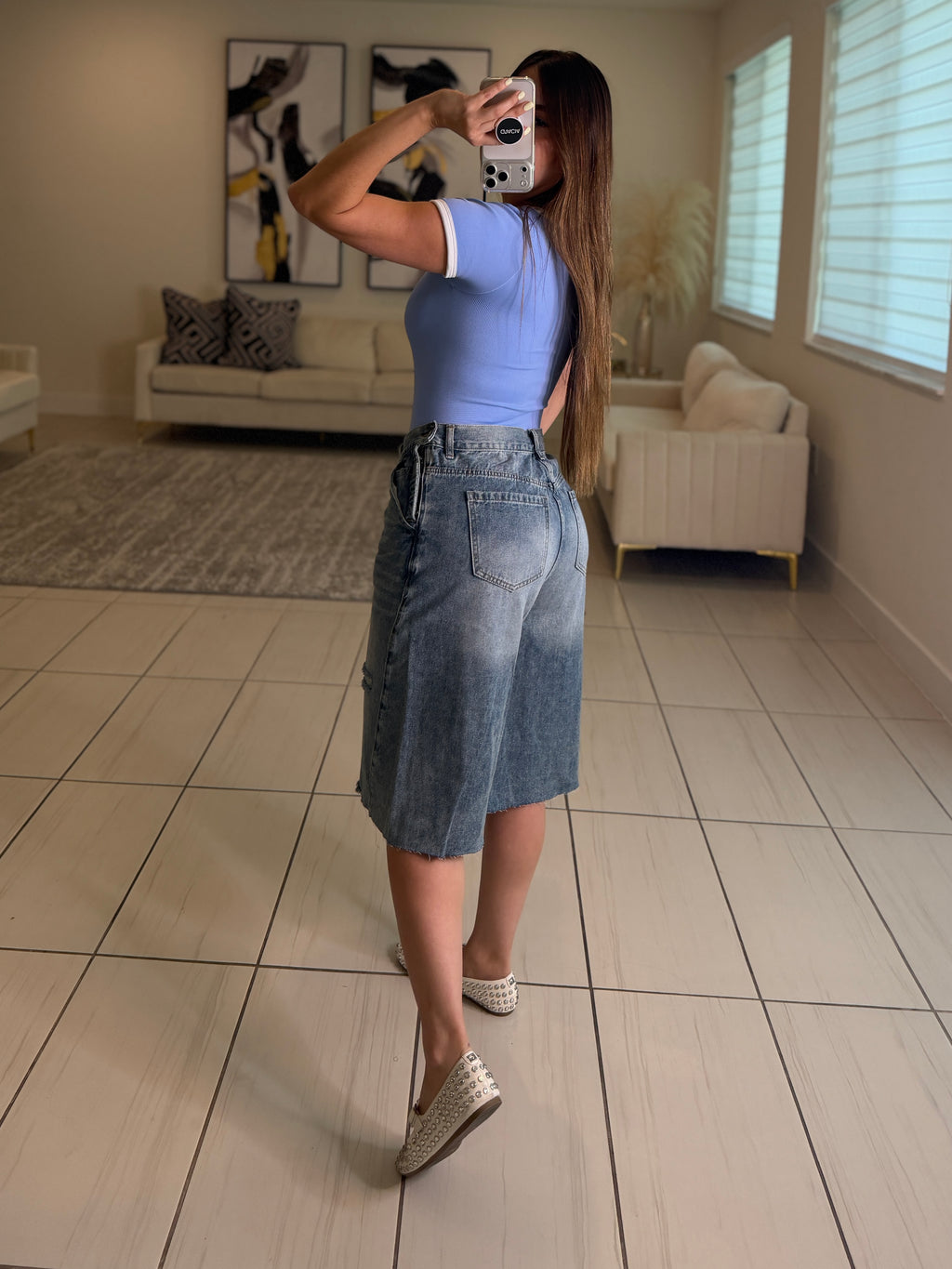 Modern Edge Denim Short