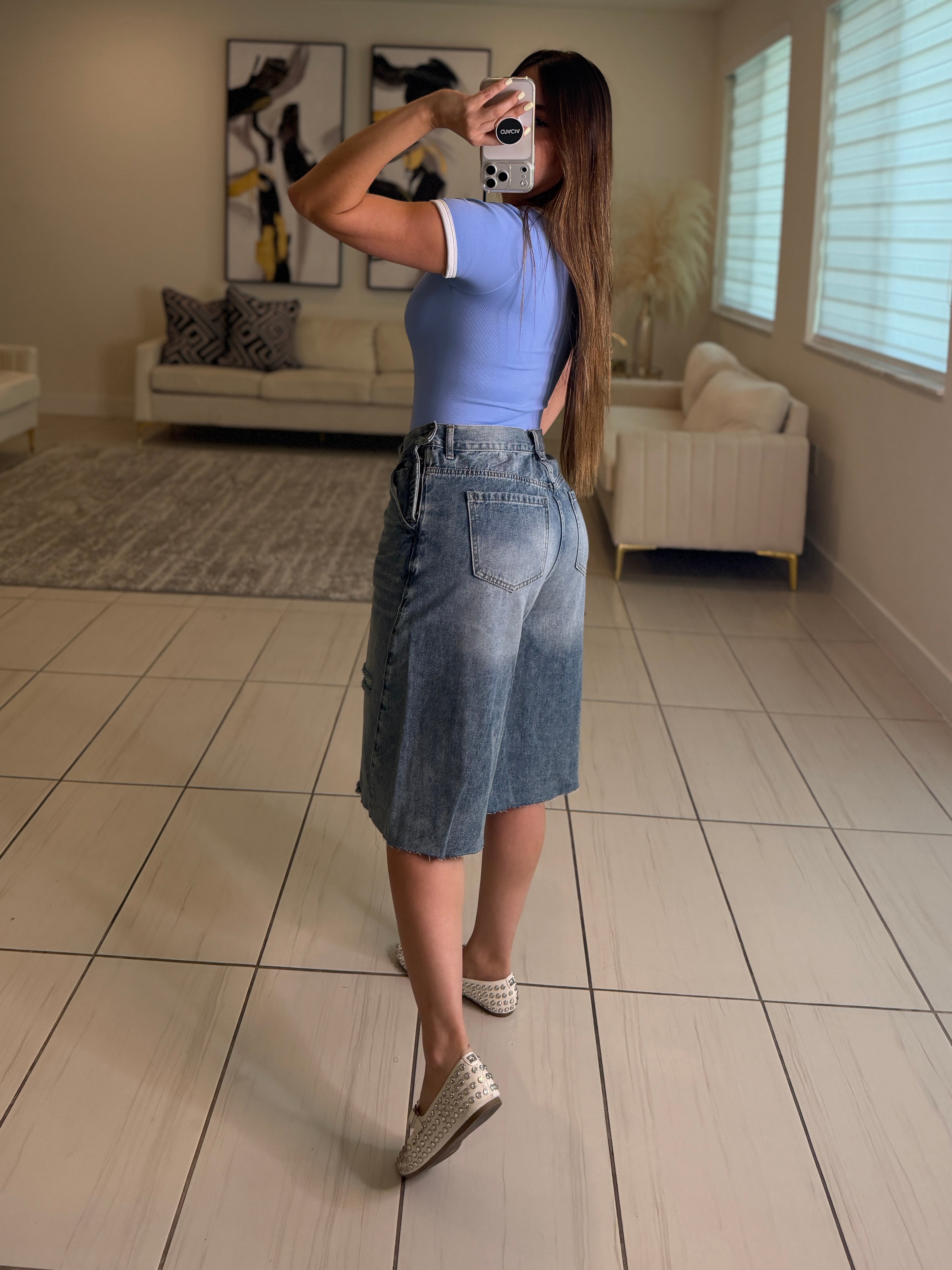 Modern Edge Denim Short