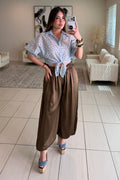 Fabulosity Brown Balloon Pants