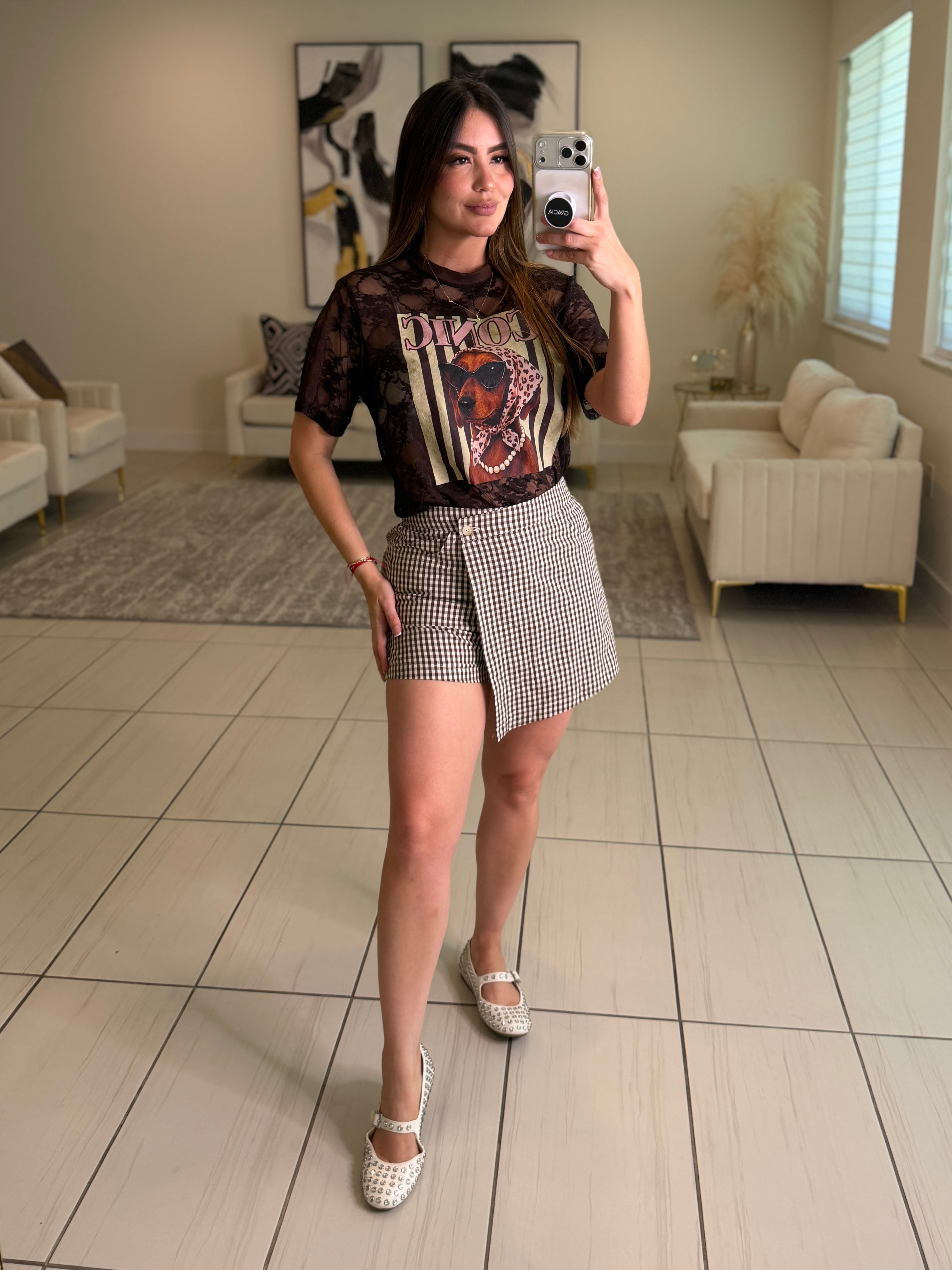 Iconic Puppy Brown Tshirt