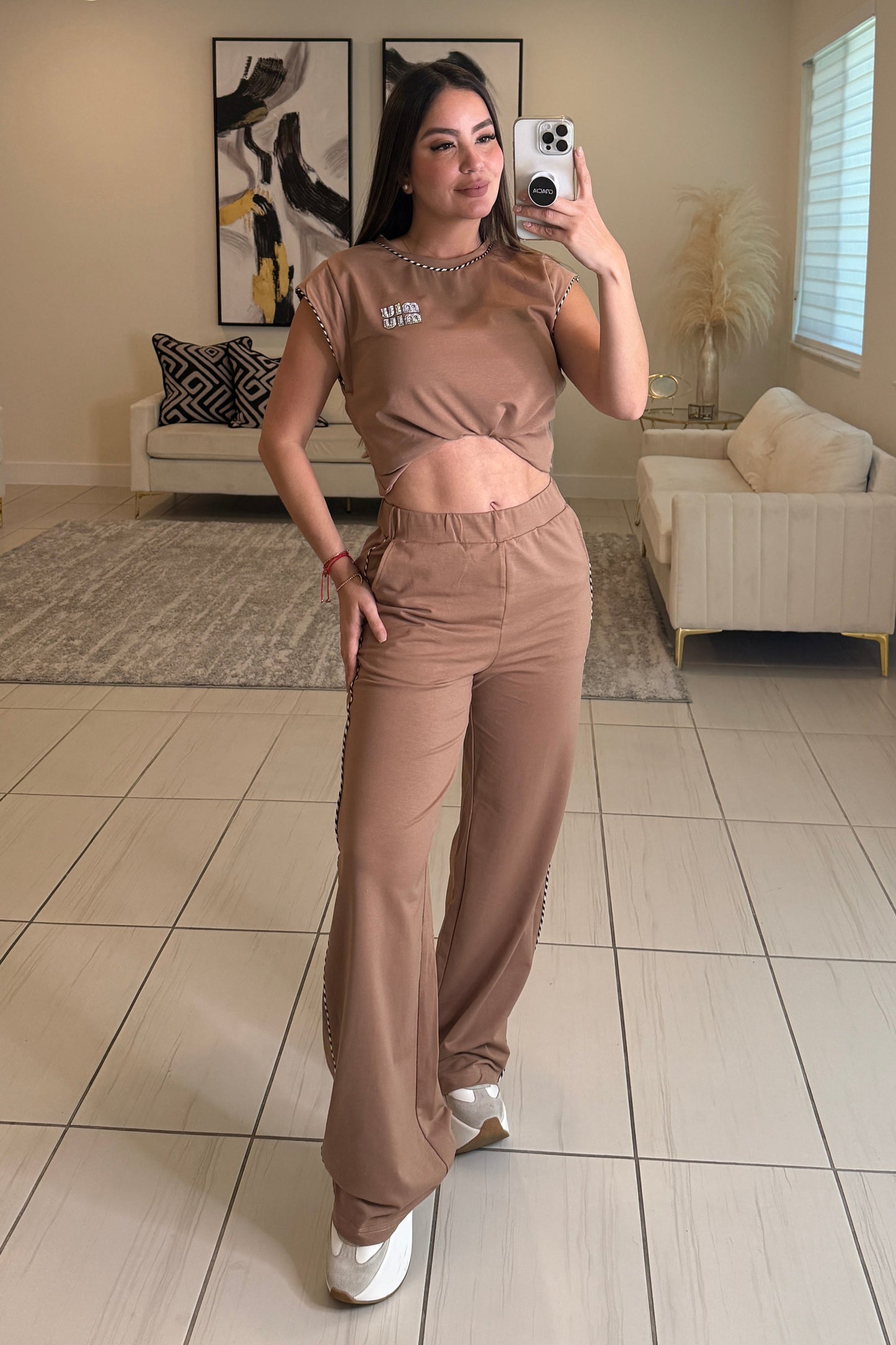 Iconic Muse Khaki Pant Set