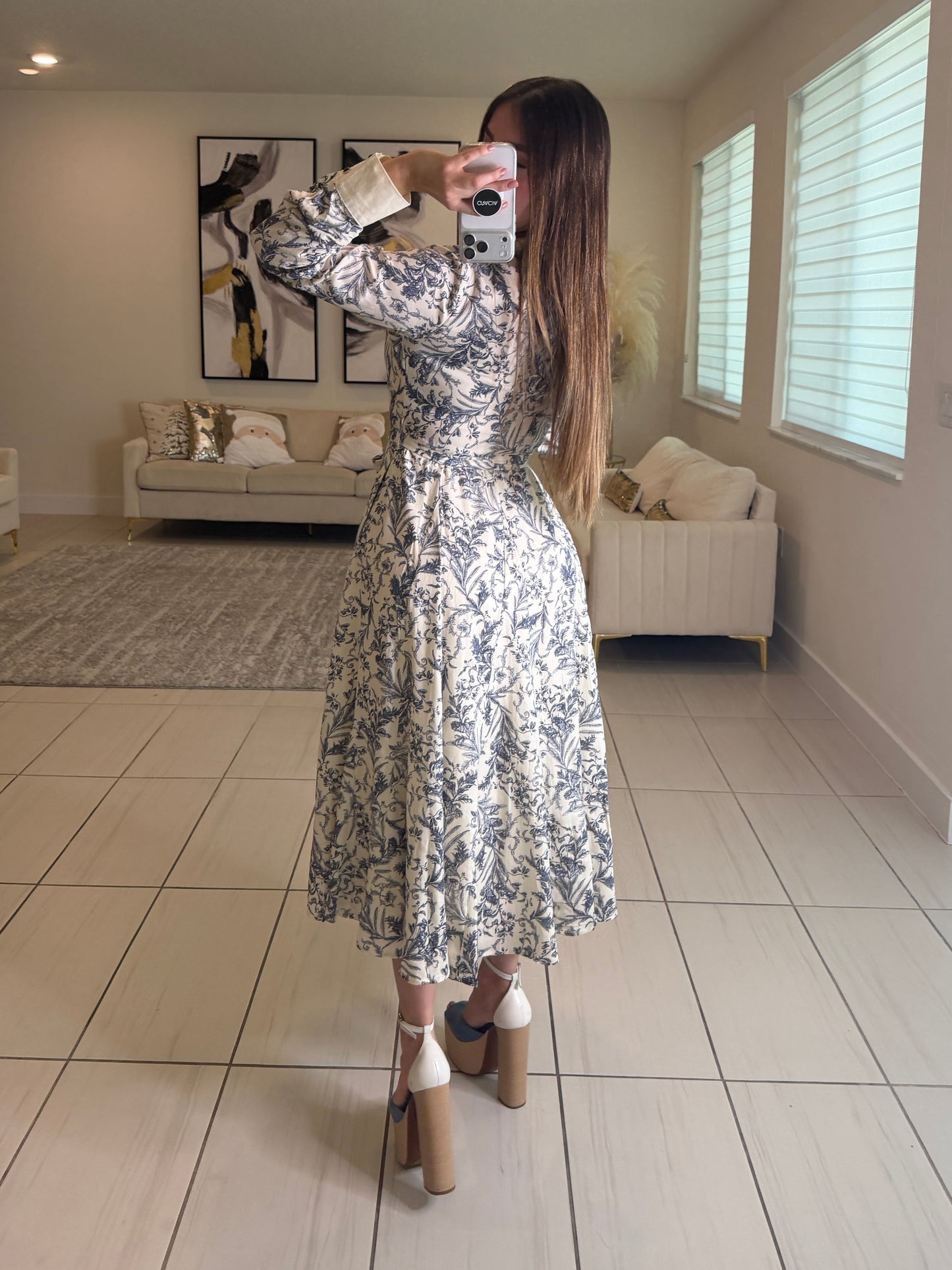 Power Stance Beige Maxi Dress