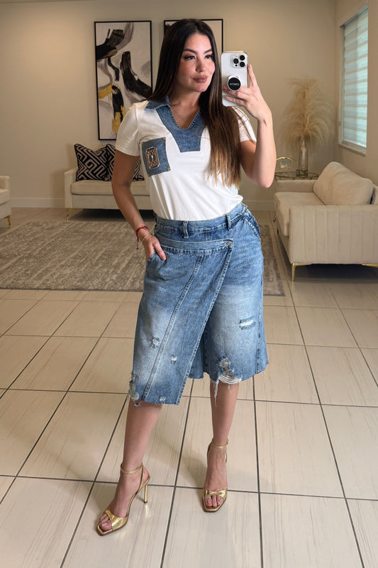 Modern Edge Denim Short