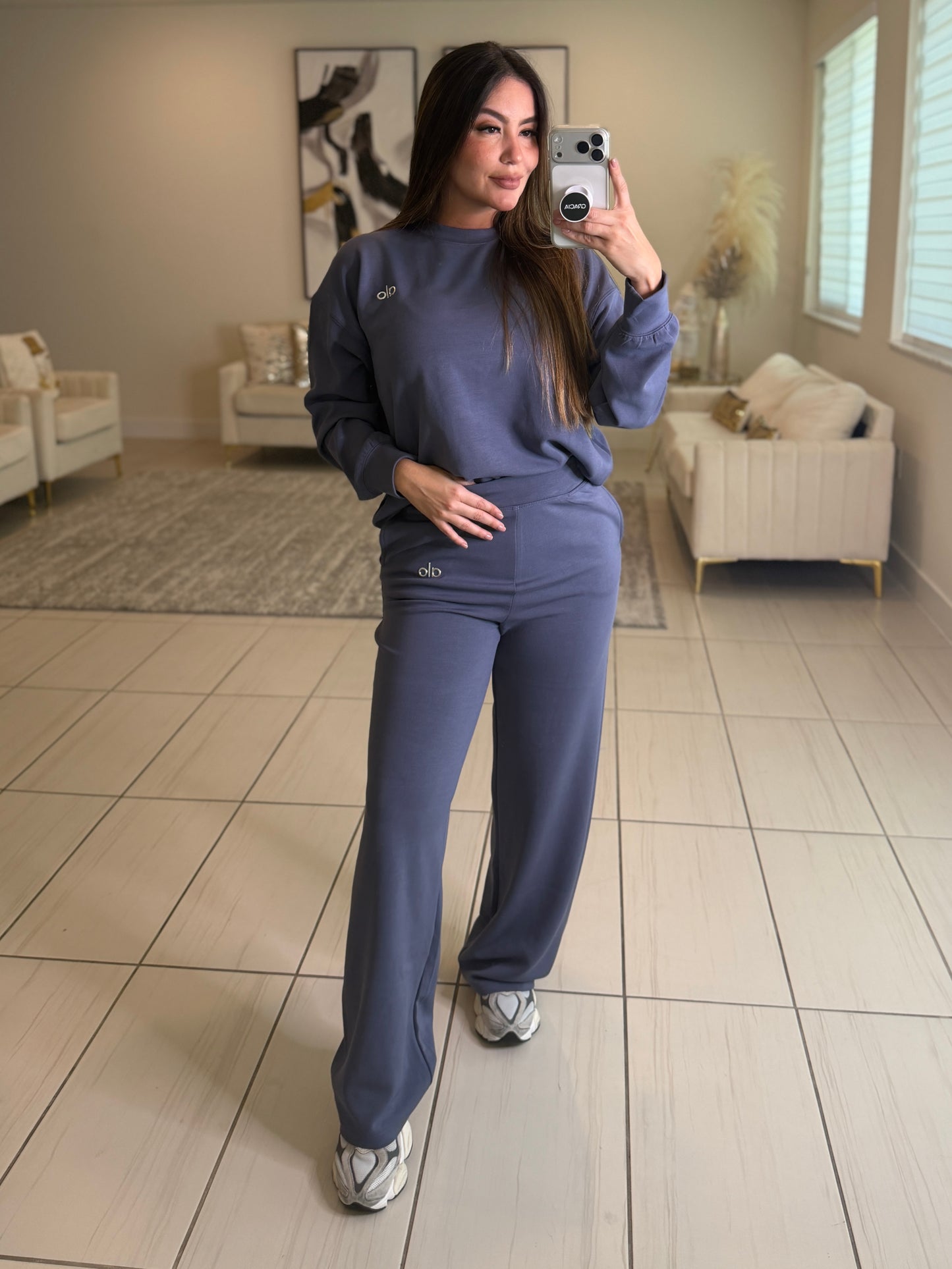Iconic Halo Blue Pant Set