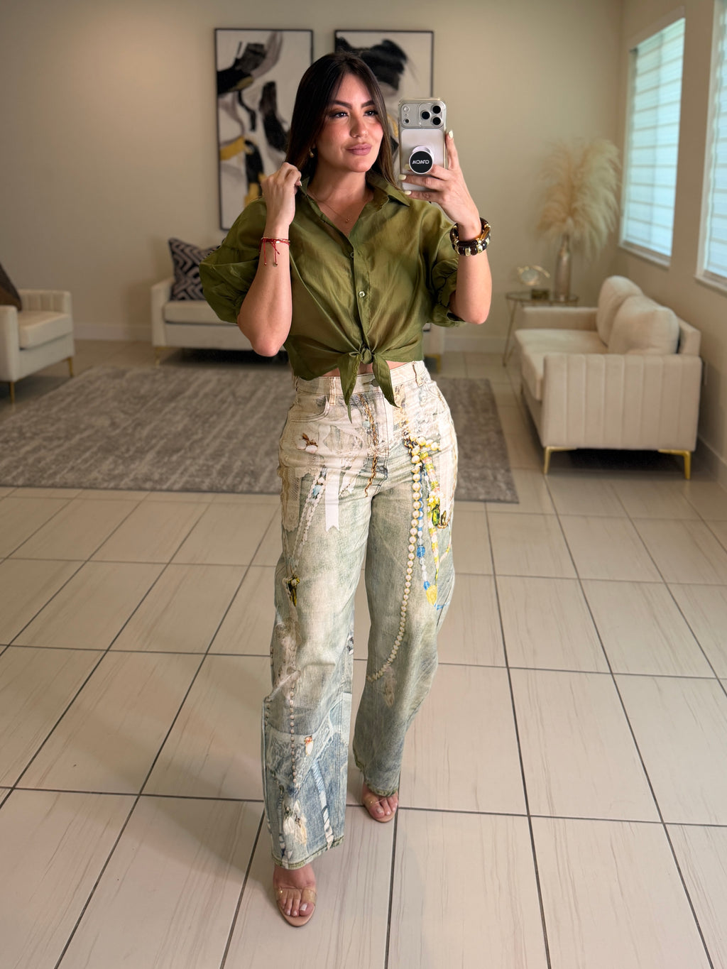 Charming Cool Print Pants