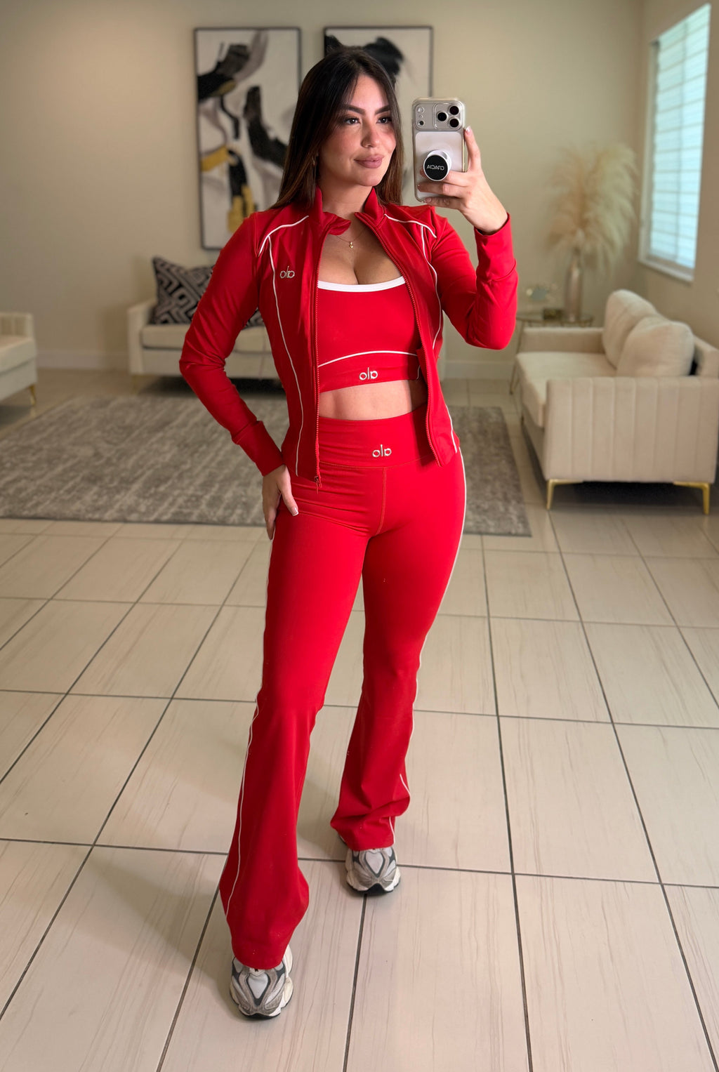 Airbrush Halo Red Pants Set