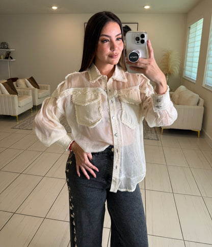 Let Me Adore You Beige Top