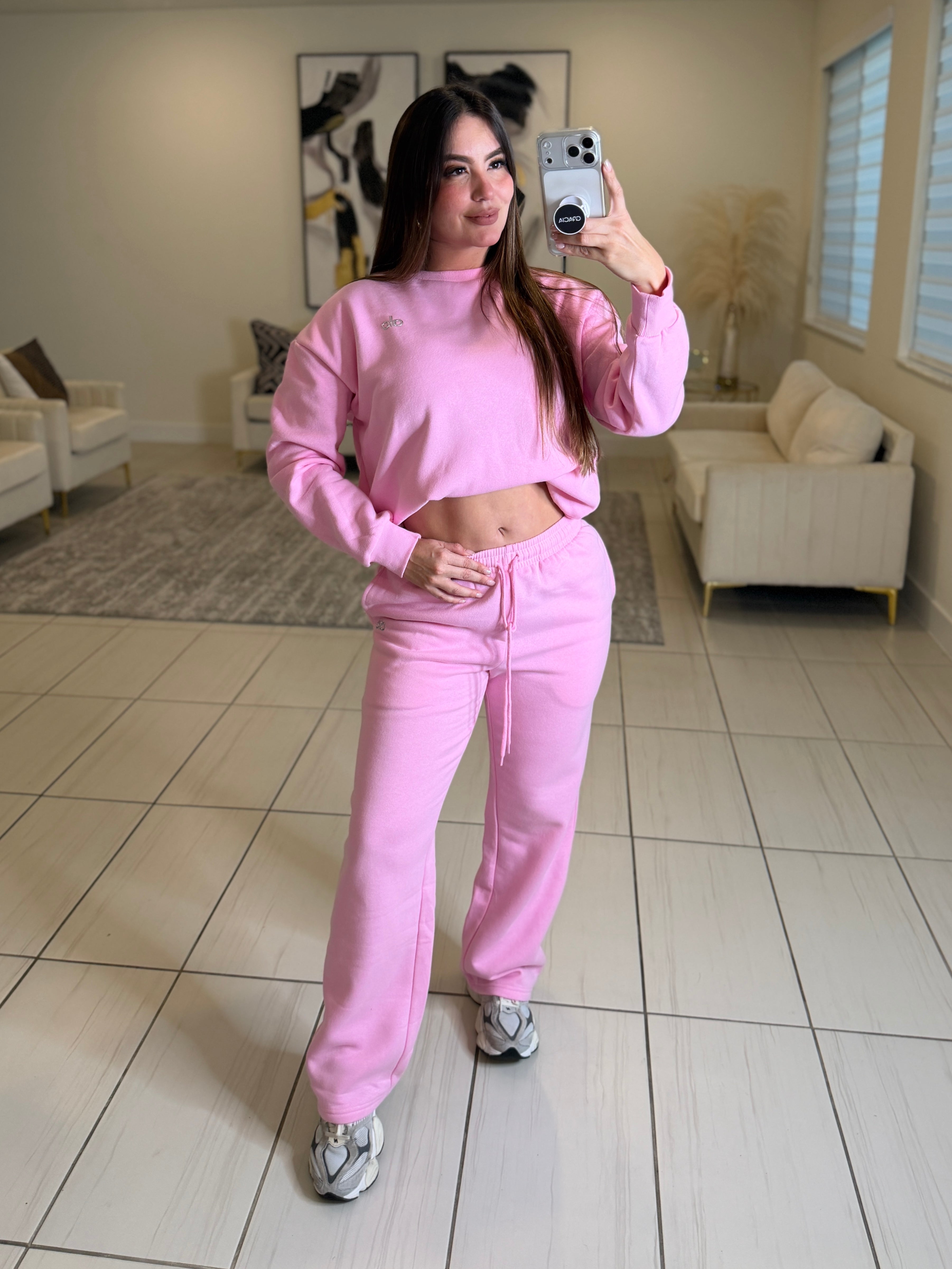 Serenity Halo Pink Pant Set