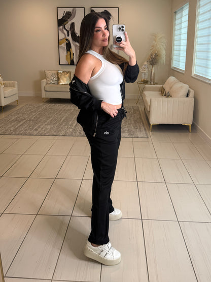 Iconic Halo Black Pant Set