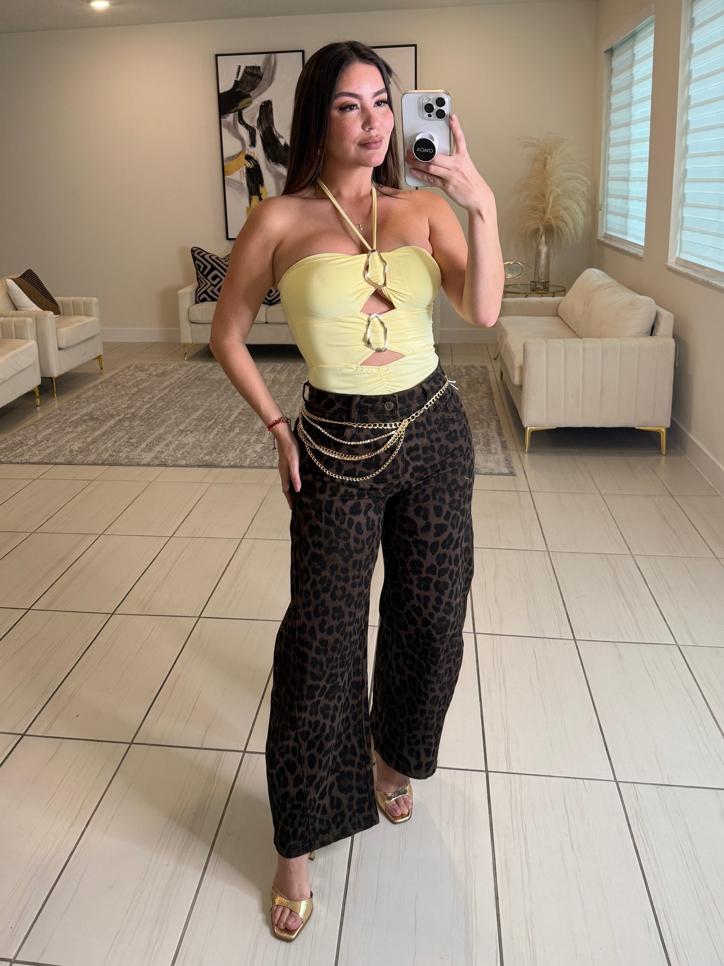 Savage Leopard Barrel Pants