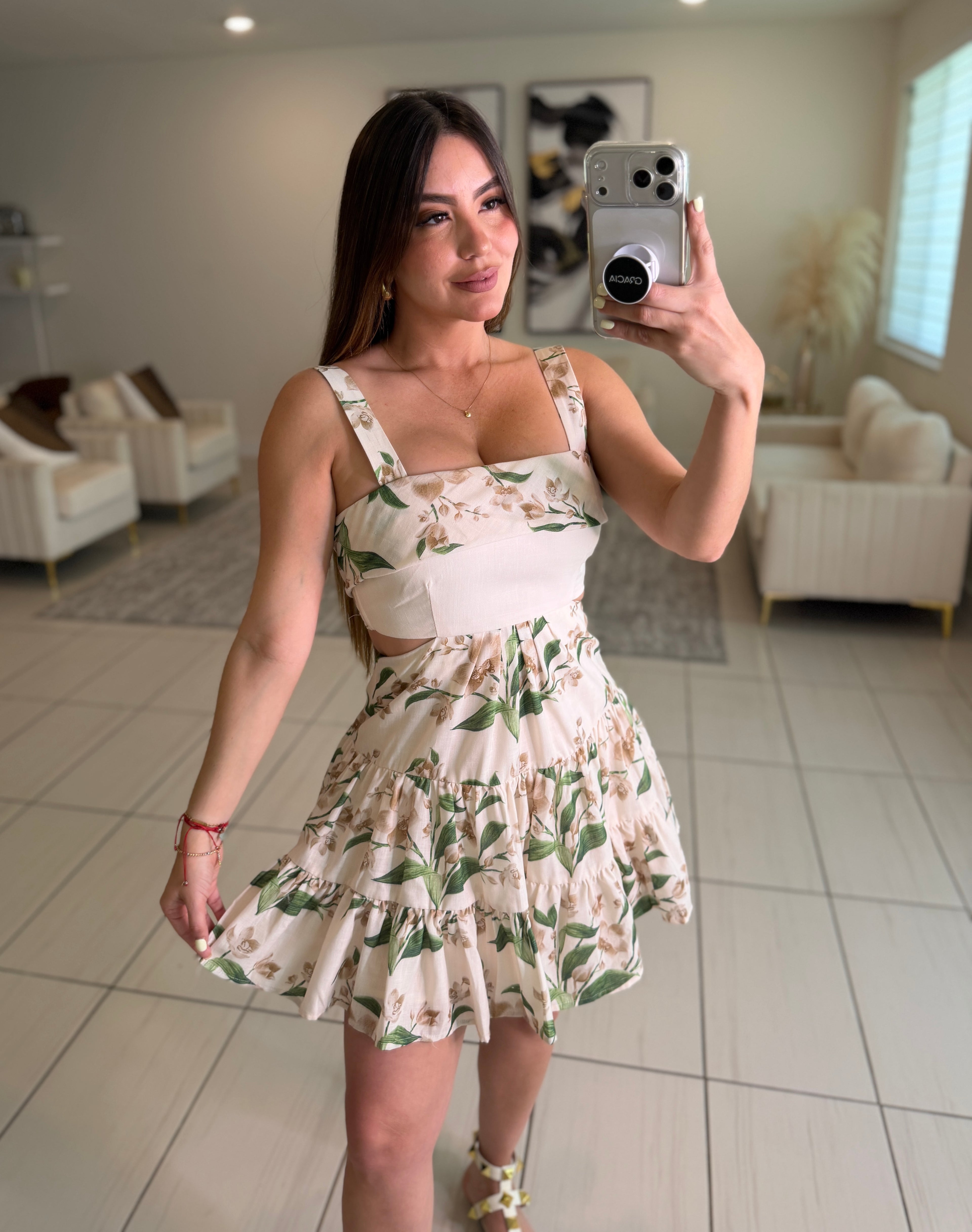 Romantic Haven Beige Dress