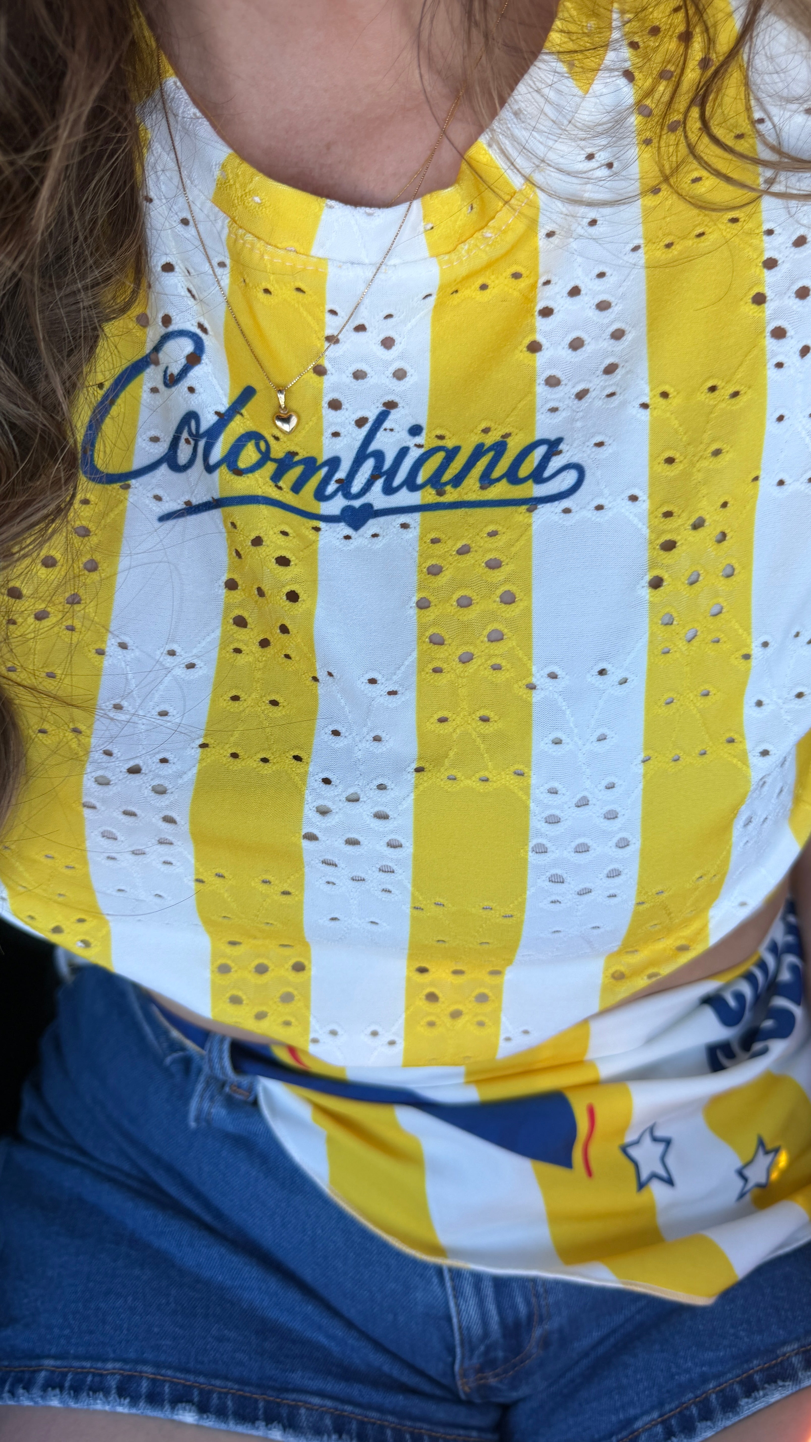 Colombiana Style Yellow Tshirt Combo