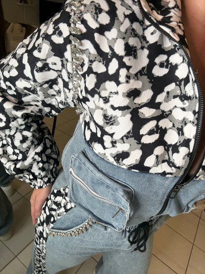 Urban Flair Leopard and Denim Comfy Set