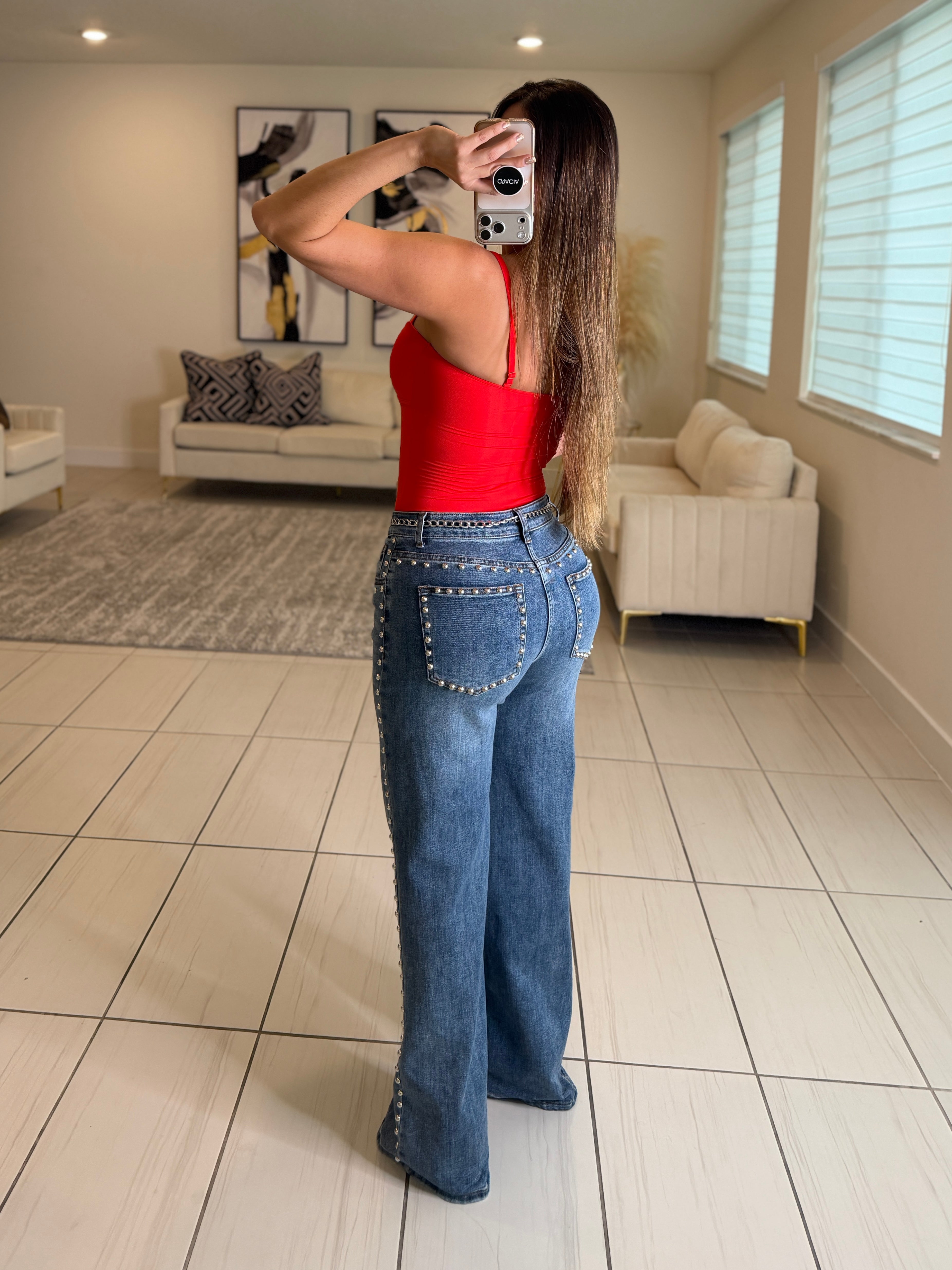 Luxe Essential Red Bodysuit