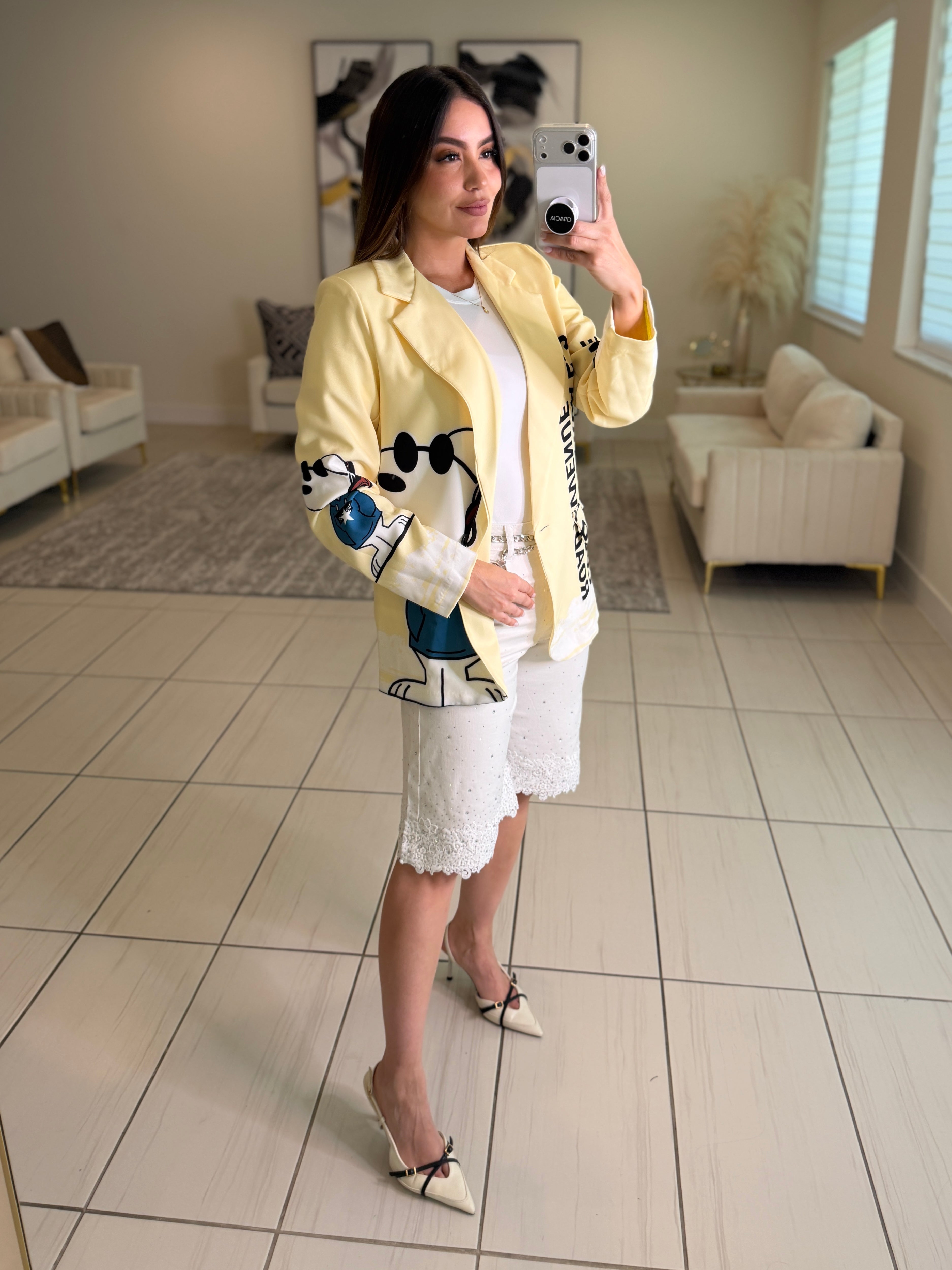 Road Avenue Yellow Blazer