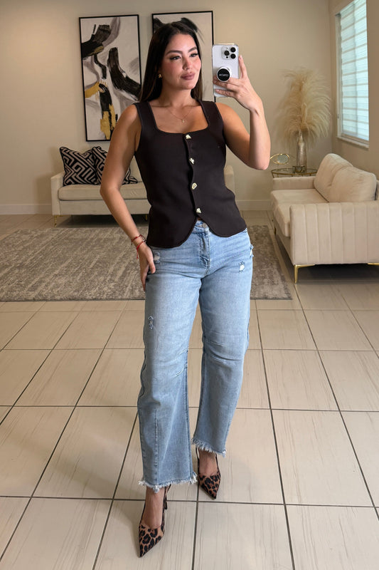 Urban Edge Blue Barrel Denim Pants