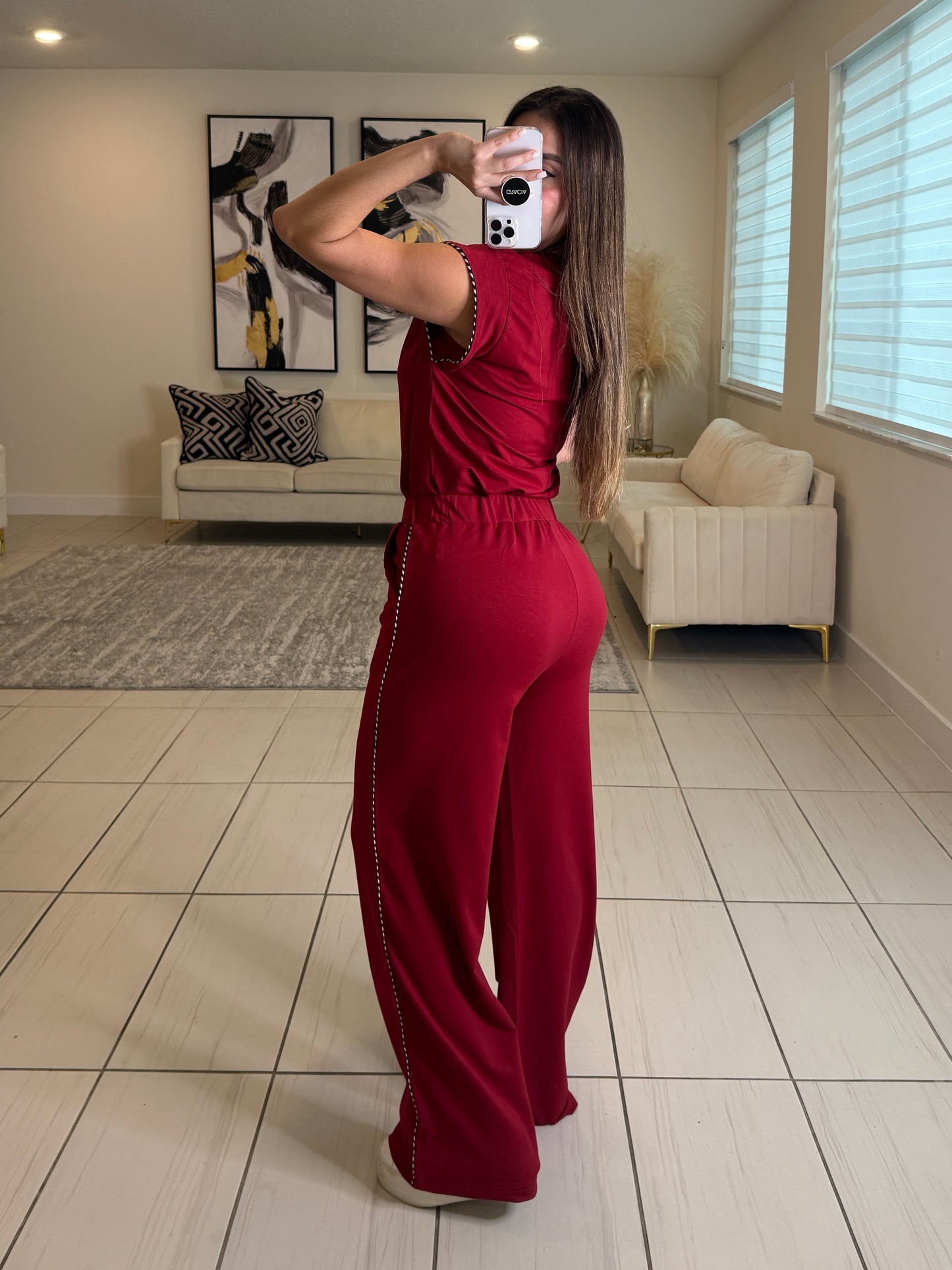 Iconic Muse Red Pant Set