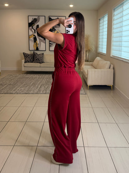 Iconic Muse Red Pant Set