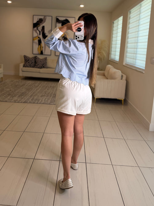 Angelic Stripes Blue Shirt