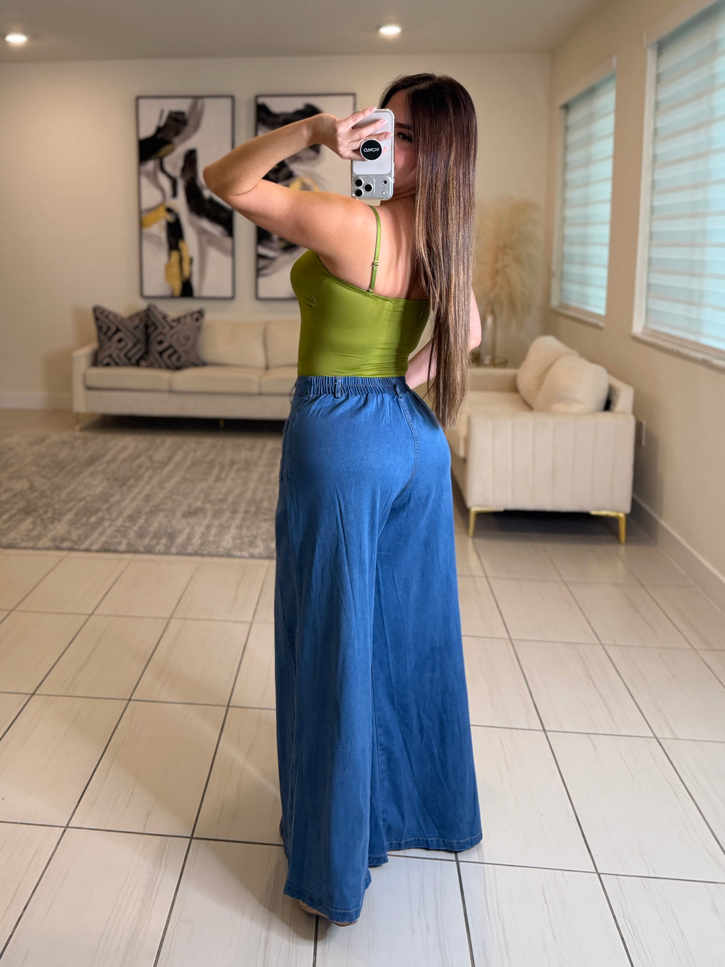 Iconic Flare Soft Denim Pants