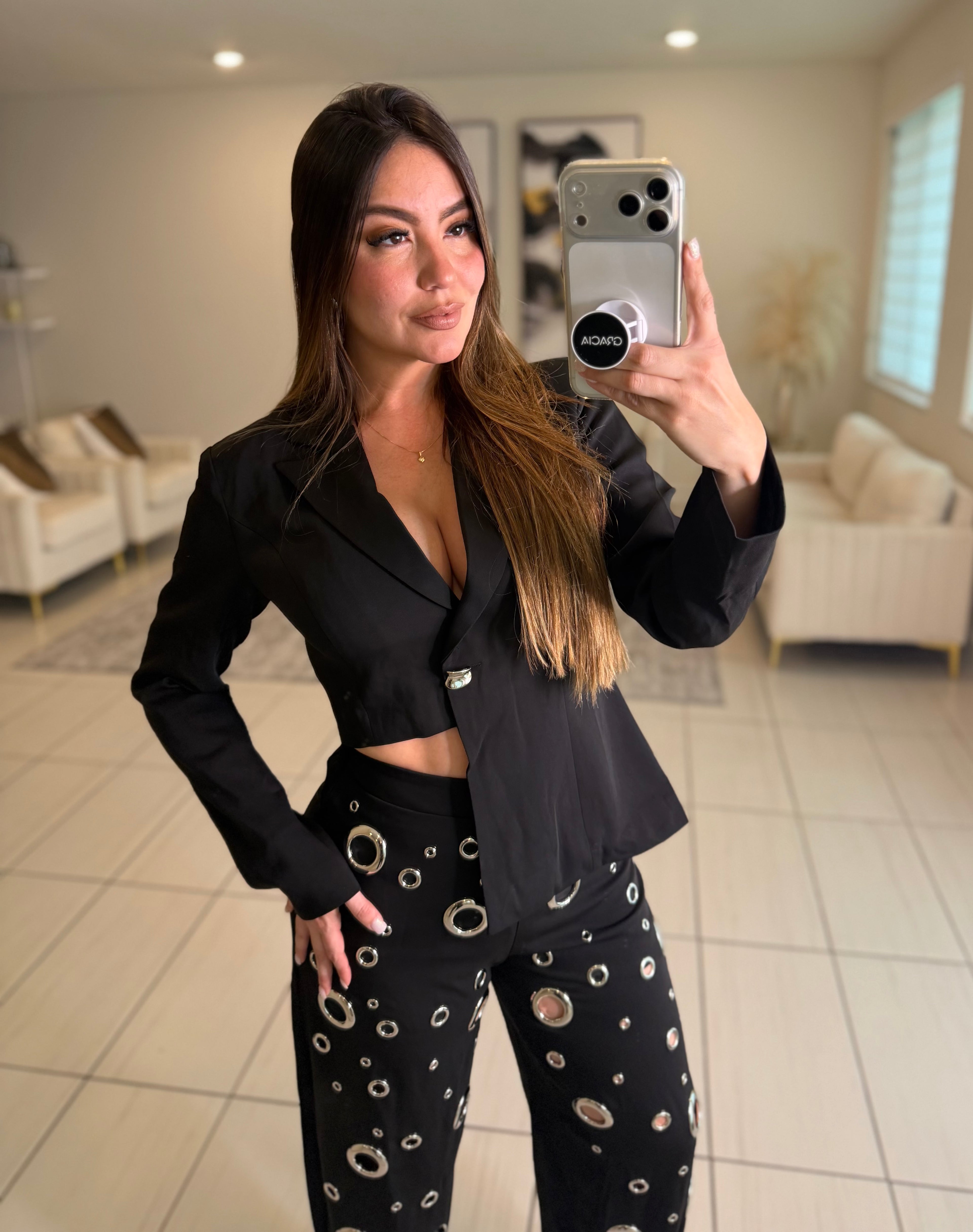 Dangerous Illusion Black Pant Set