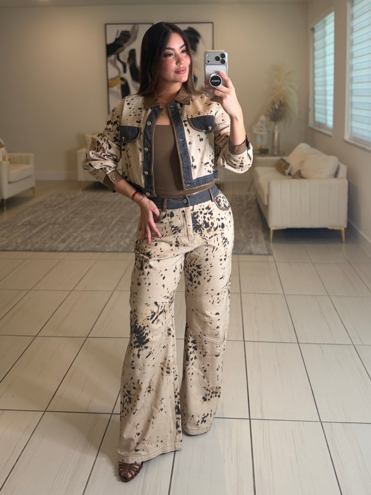 Fierce Streak Contrast Pant Set