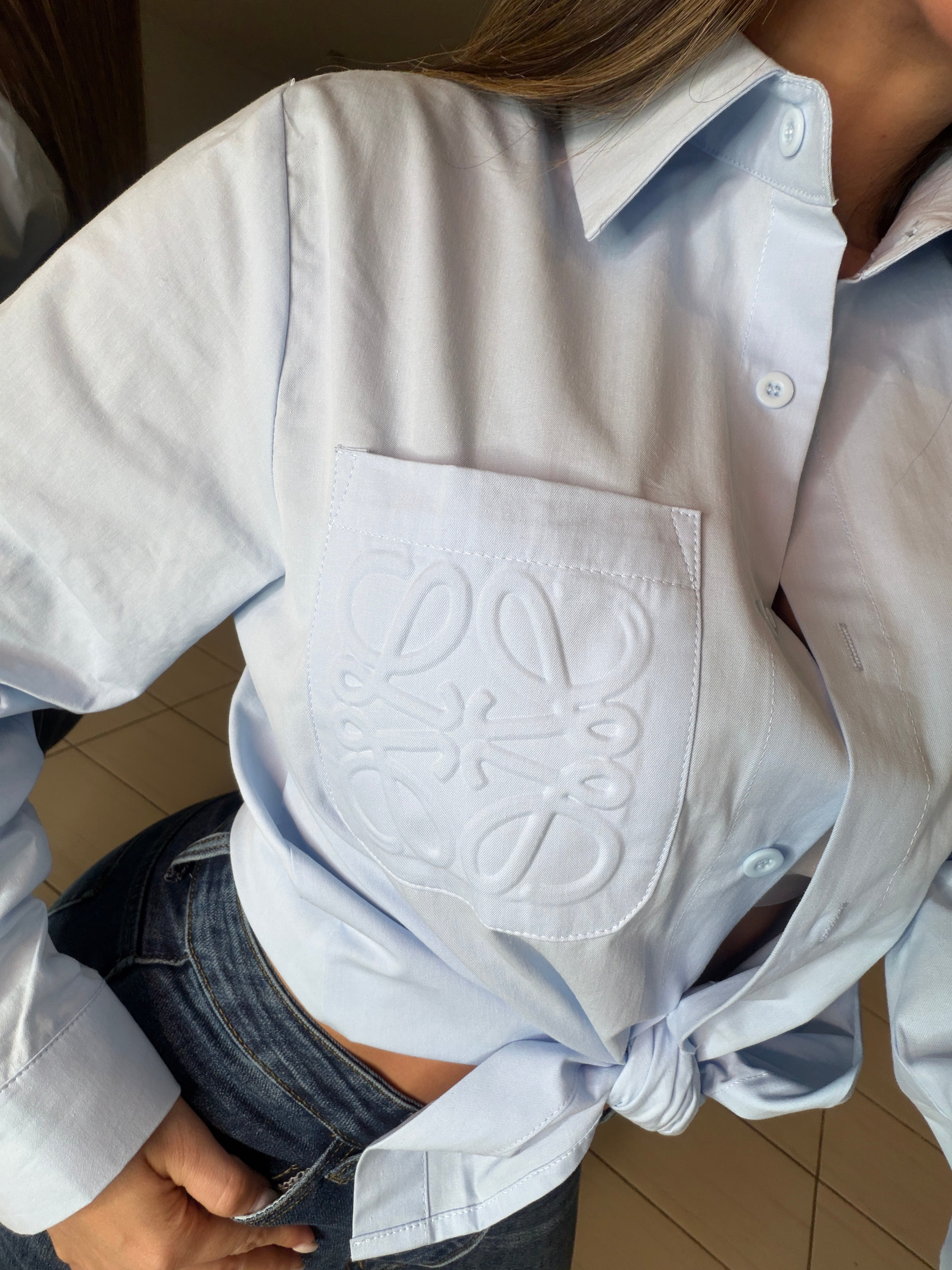 Iconic Light Blue Shirt Top