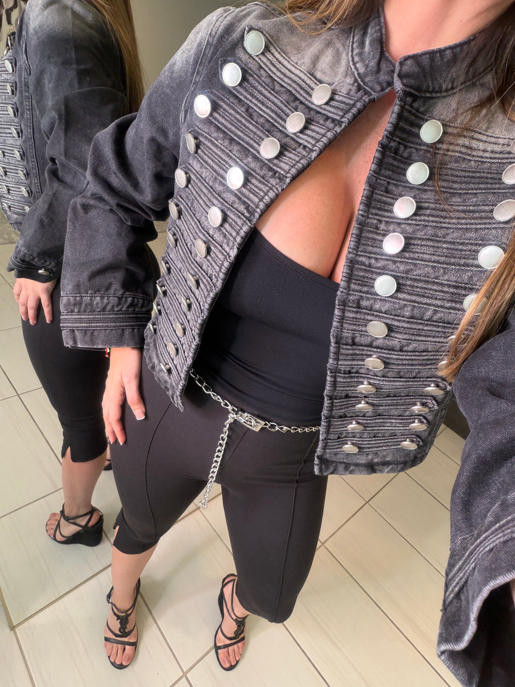 Napoleon Black Denim Jacket