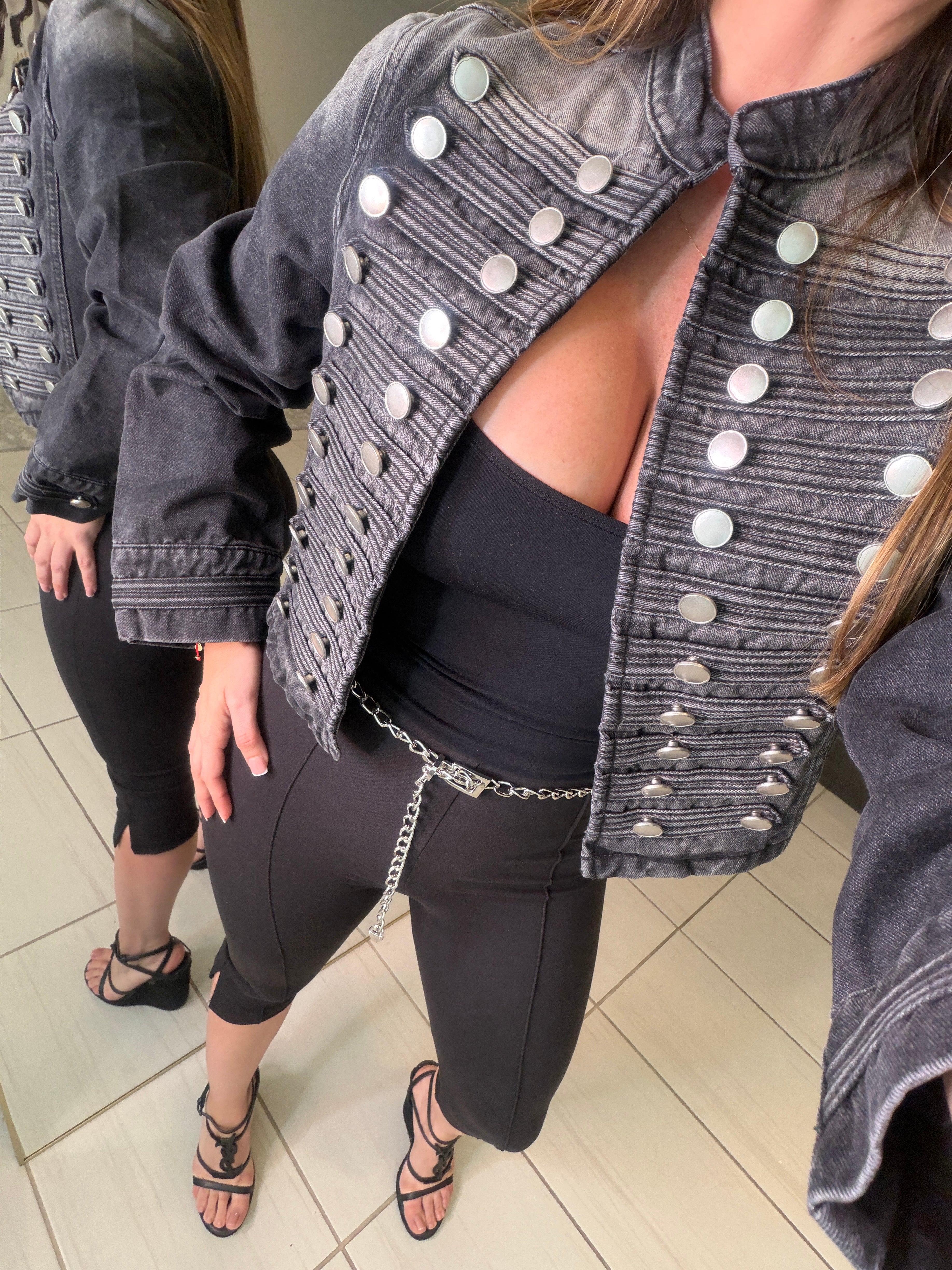 Napoleon Black Denim Jacket