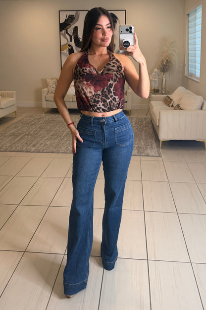 Modern Structure Denim Pants