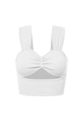 Happy Girl Era White Basic Top