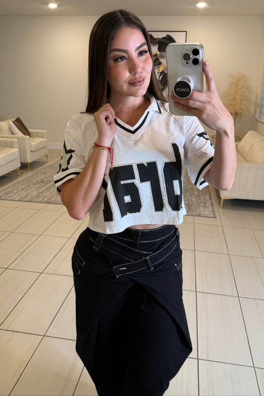 Sporty Chic White Top