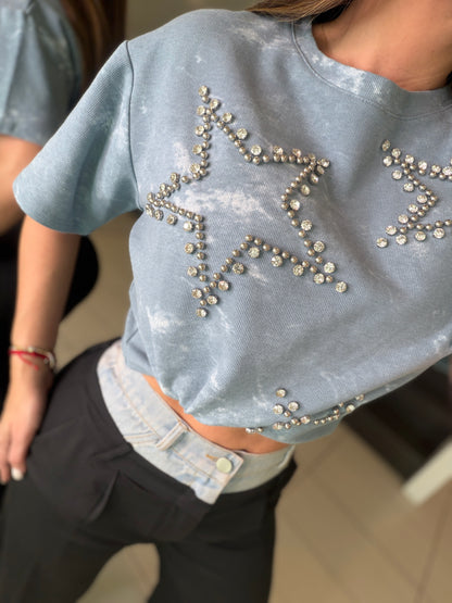 Like a Star Blue Top